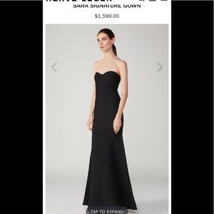 ❌SOLD❌ New Herve Leger Long Black Dress Small